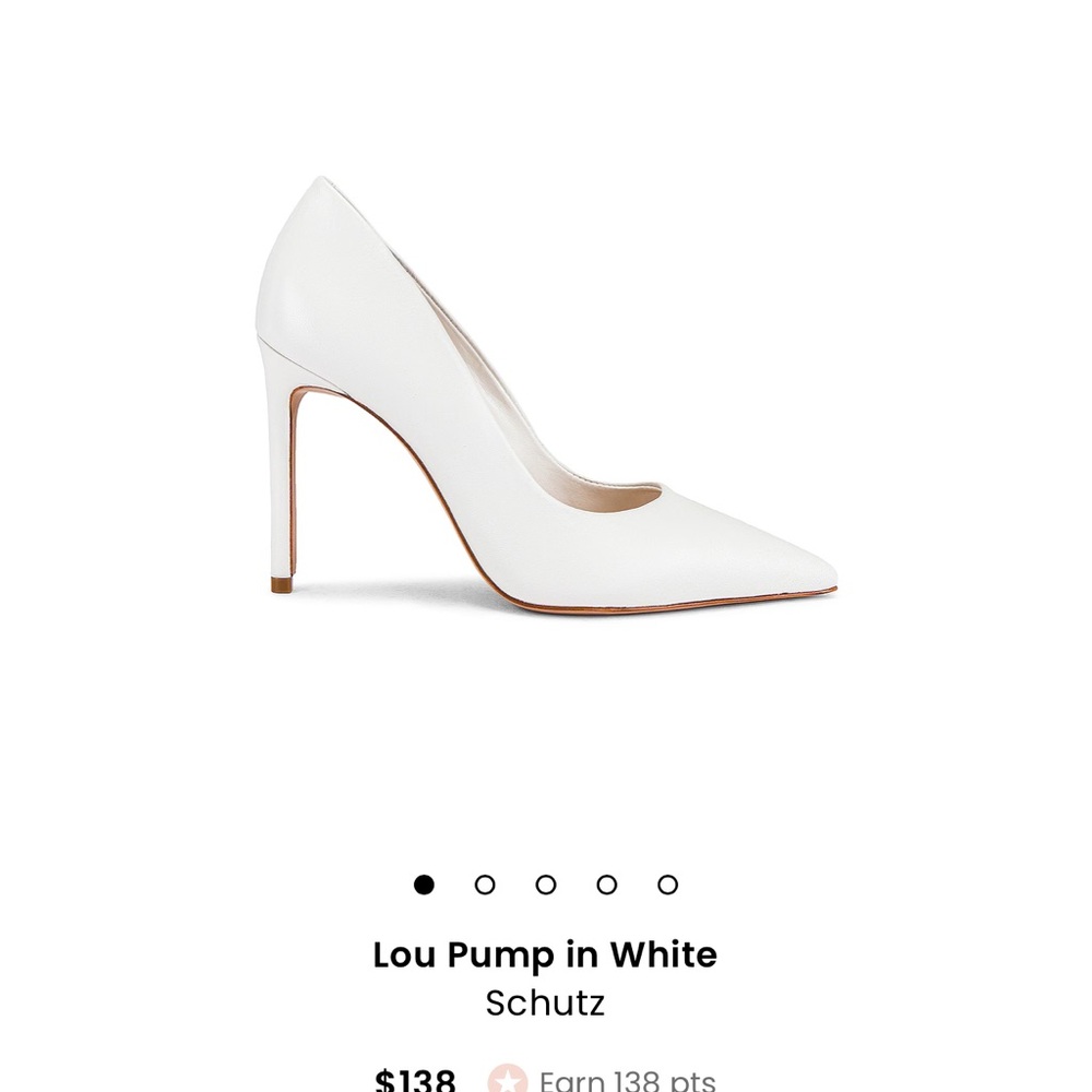 NWT Revolve x Schutz white pumps